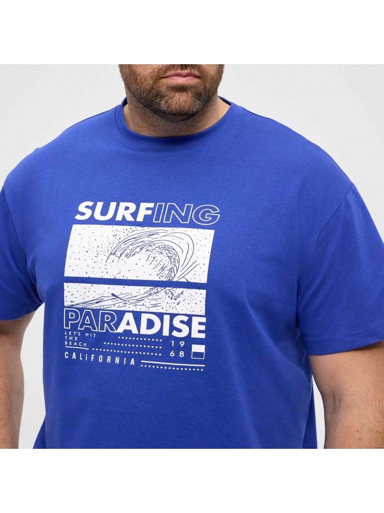 T-Shirt με μεγάλο τύπωμα Surf μπροστά, North Latitude Denim