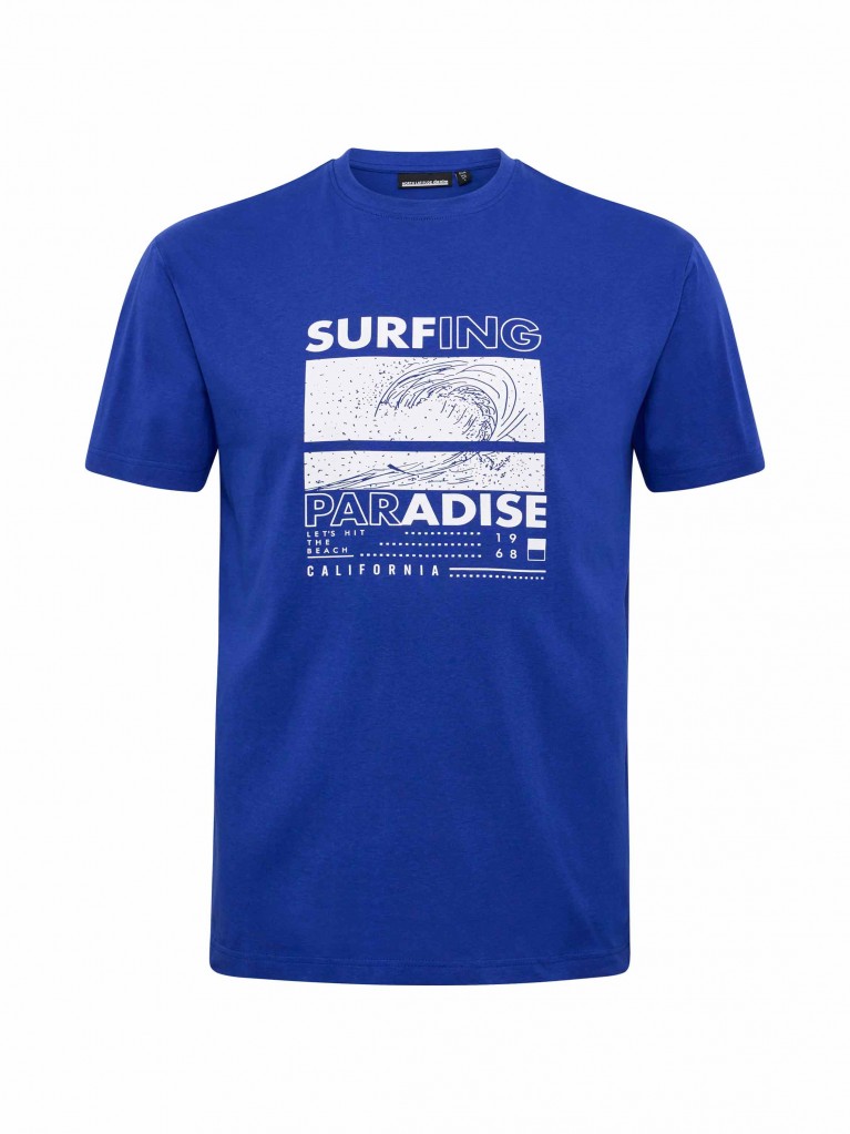 T-Shirt με μεγάλο τύπωμα Surf μπροστά, North Latitude Denim