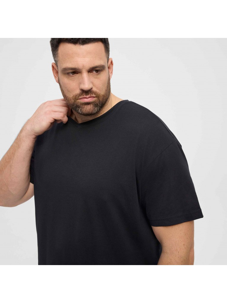 T-Shirt  μονόχρωμο με V λαιμόκοψη, North Latitude Denim