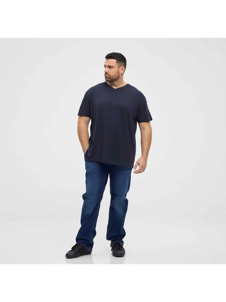 T-Shirt  μονόχρωμο με V λαιμόκοψη, North Latitude Denim