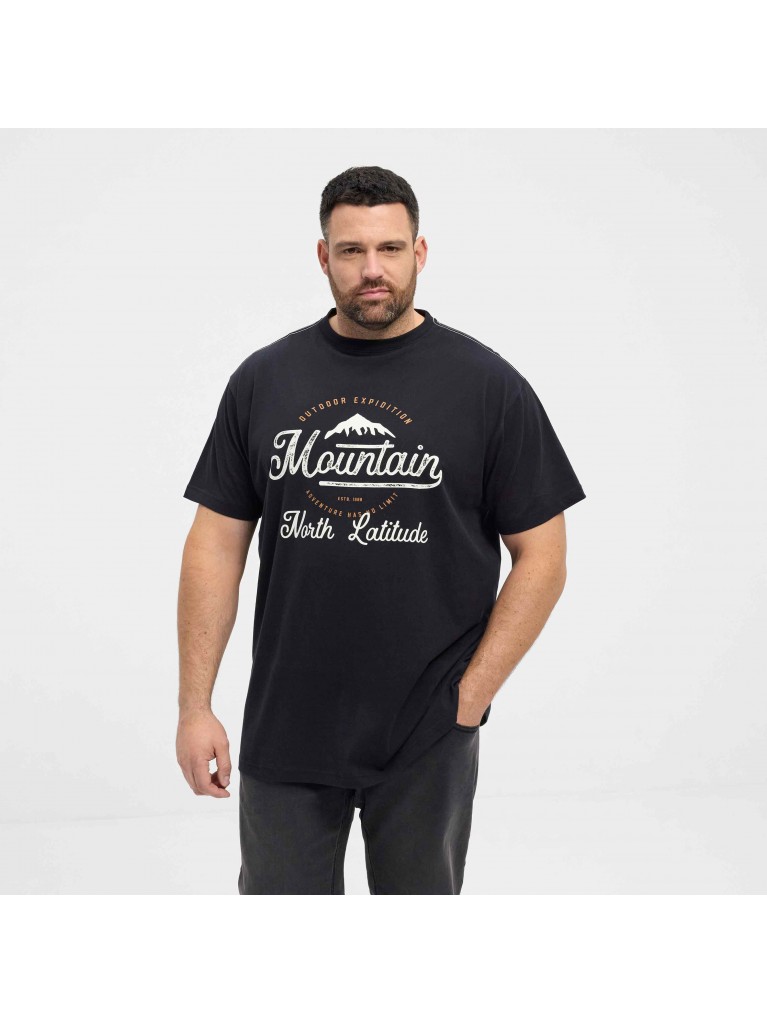 T-Shirt με μεγάλο τύπωμα Mountain μπροστά, North Latitude 