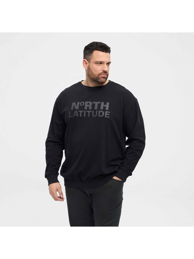 Μπλούζα Φούτερ με μακριά μανίκια και μεγάλο τύπωμα logo μπροστά, North Latitude