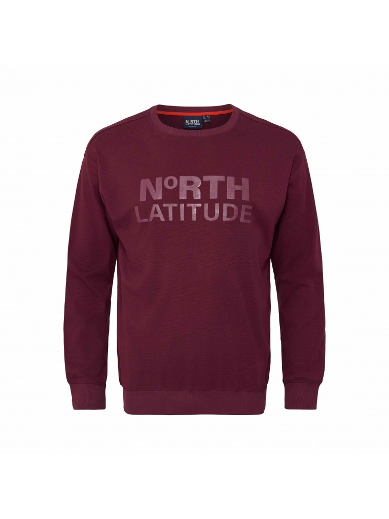 Μπλούζα Φούτερ με μακριά μανίκια και μεγάλο τύπωμα logo μπροστά, North Latitude