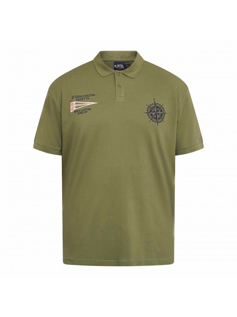 Μπλούζα polo πικέ με κέντημα στο στήθος, North Latitude