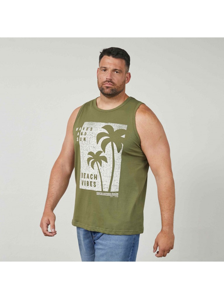 Μπλούζα αμάνικη με τύπωμα Beach Vibes, North Latitude Denim