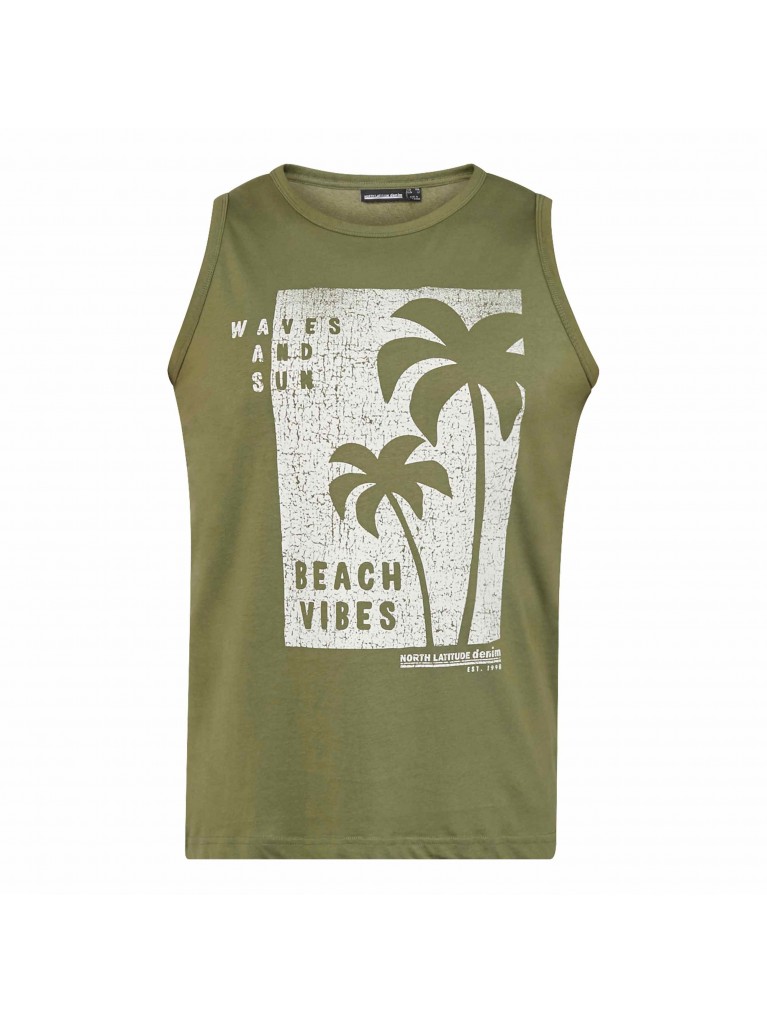 Μπλούζα αμάνικη με τύπωμα Beach Vibes, North Latitude Denim