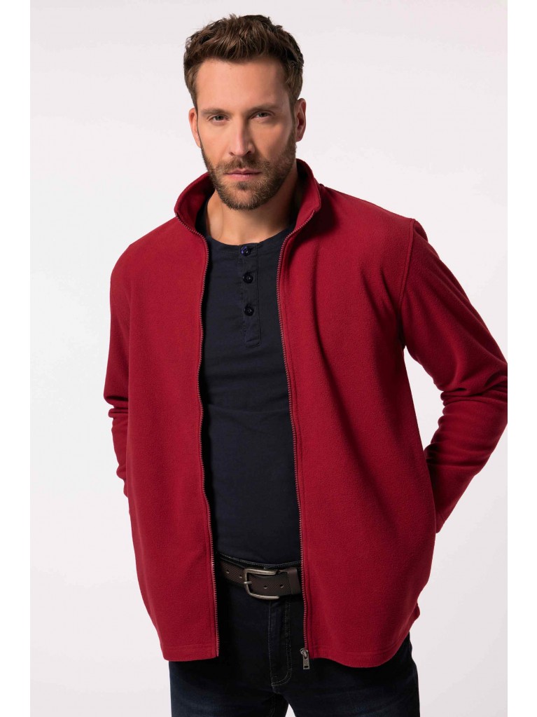 Ζακέτα fleece με όρθιο γιακά, με τσέπες με φερμουάρ, JP1880