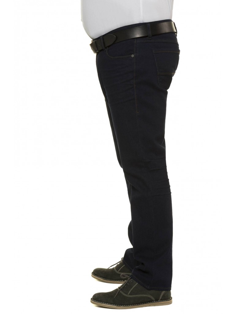 Τζιν παντελόνι  5 τσεπο σε γραμμή Regular Fit με ελαστική μέση