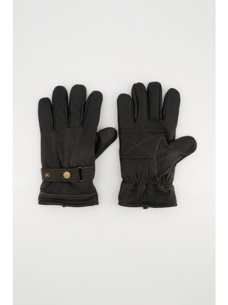 Γάντια δερμάτινα με ζεστή φόδρα 