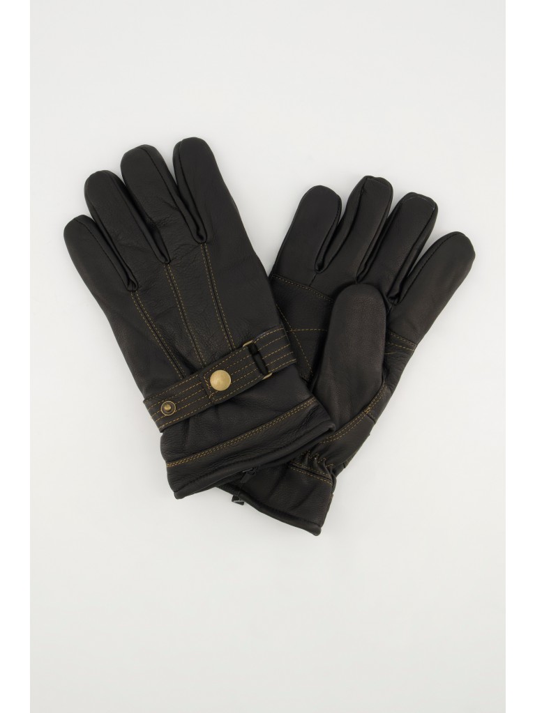 Γάντια δερμάτινα με ζεστή φόδρα 