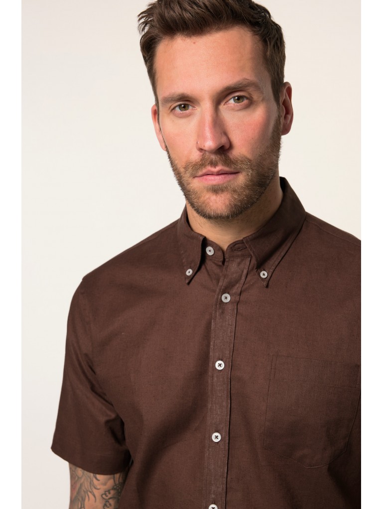 Πουκάμισο λινό με κοντά μανίκια, JP1880