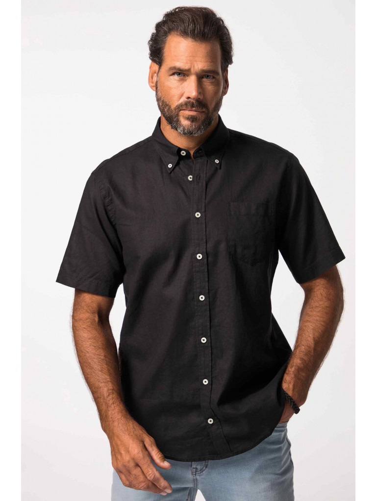 Πουκάμισο λινό με κοντά μανίκια, JP1880