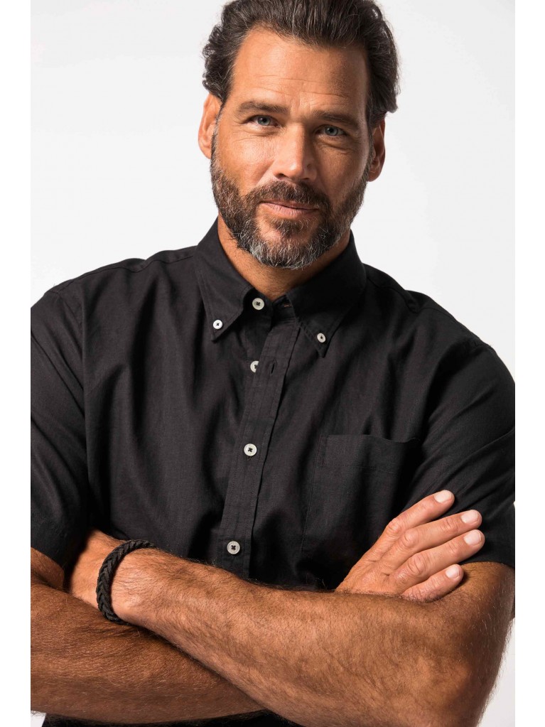 Πουκάμισο λινό με κοντά μανίκια, JP1880