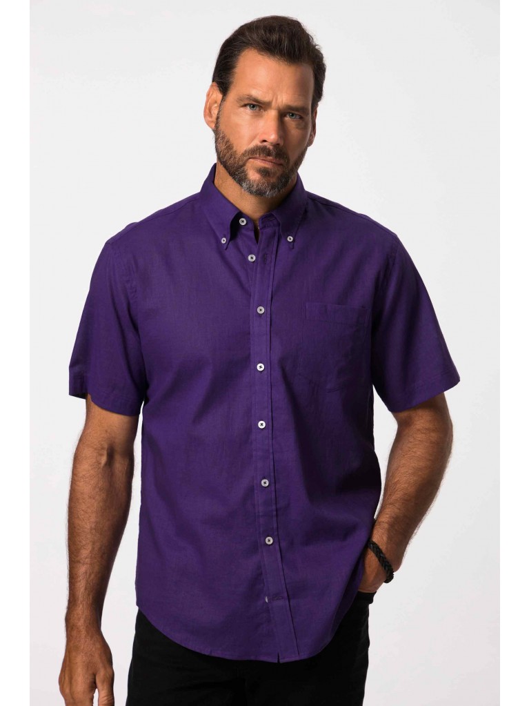 Πουκάμισο λινό με κοντά μανίκια, JP1880