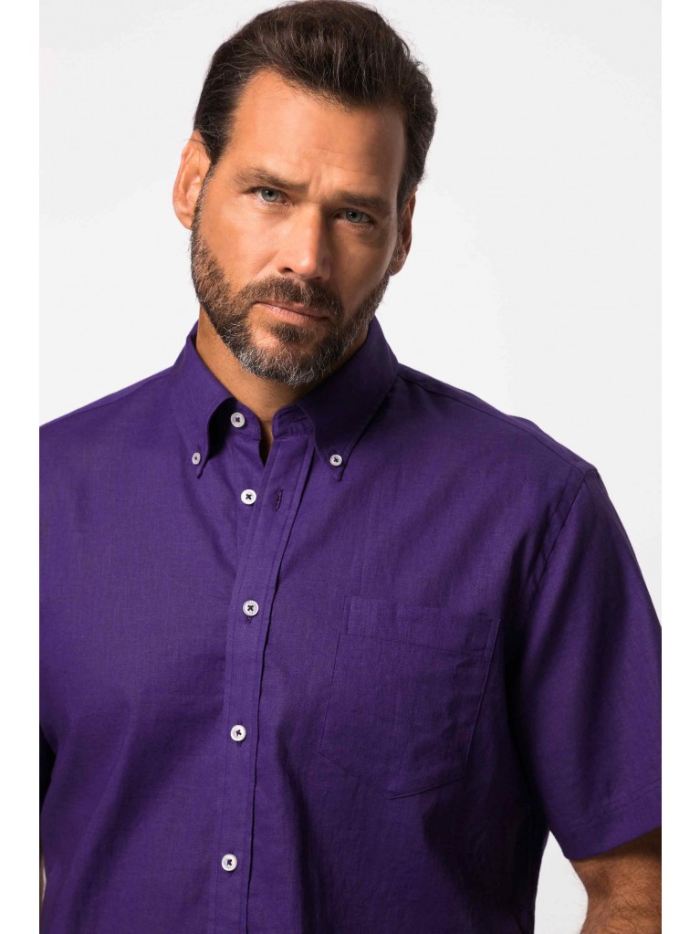 Πουκάμισο λινό με κοντά μανίκια, JP1880