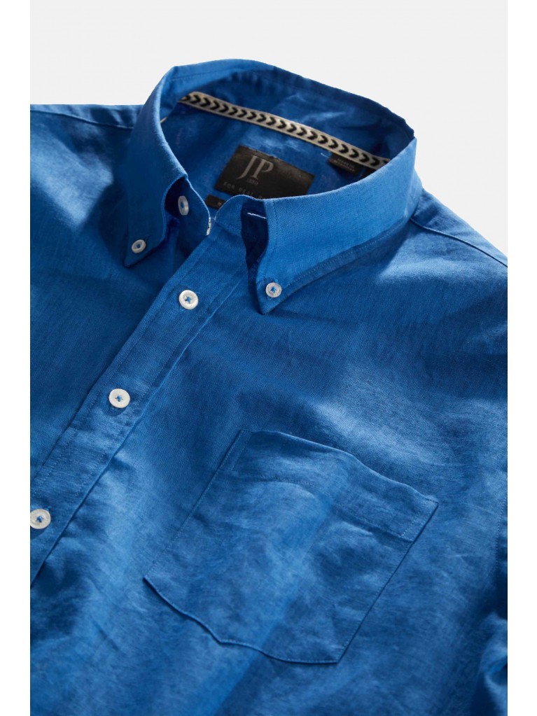 Πουκάμισο λινό με κοντά μανίκια, JP1880