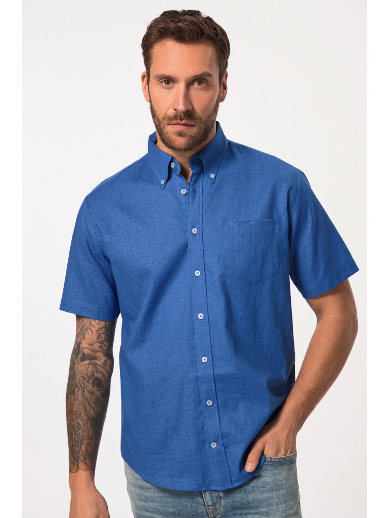 Πουκάμισο λινό με κοντά μανίκια, JP1880