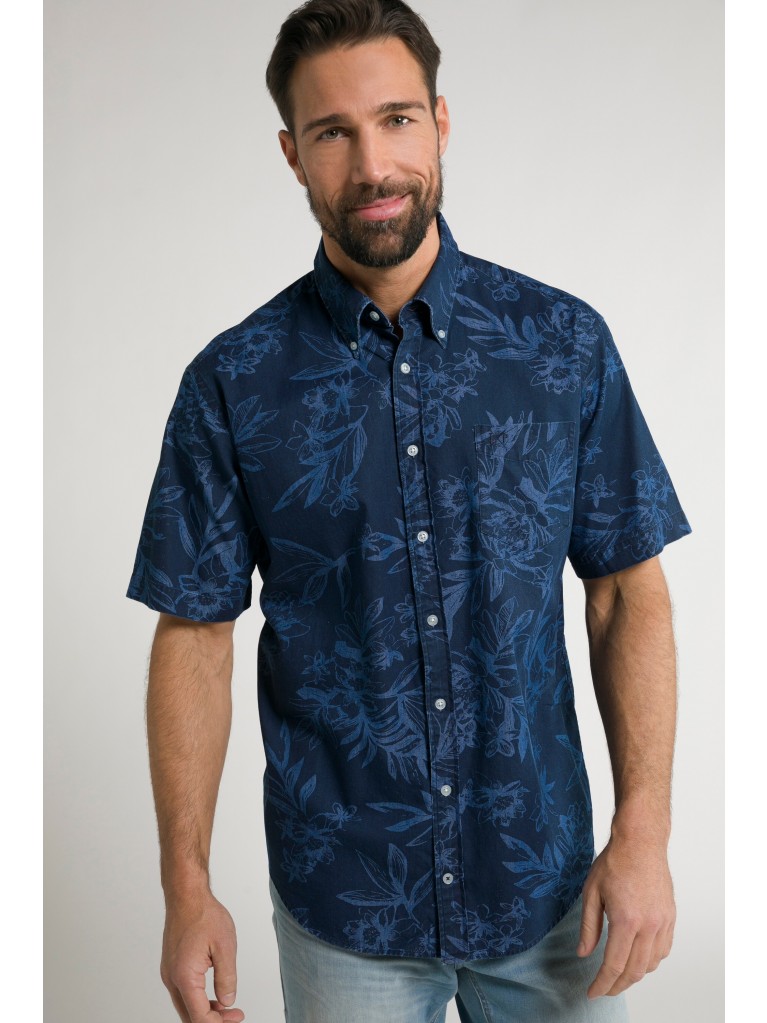 Πουκάμισο με φλοράλ print και κοντά μανίκια, JP 1880