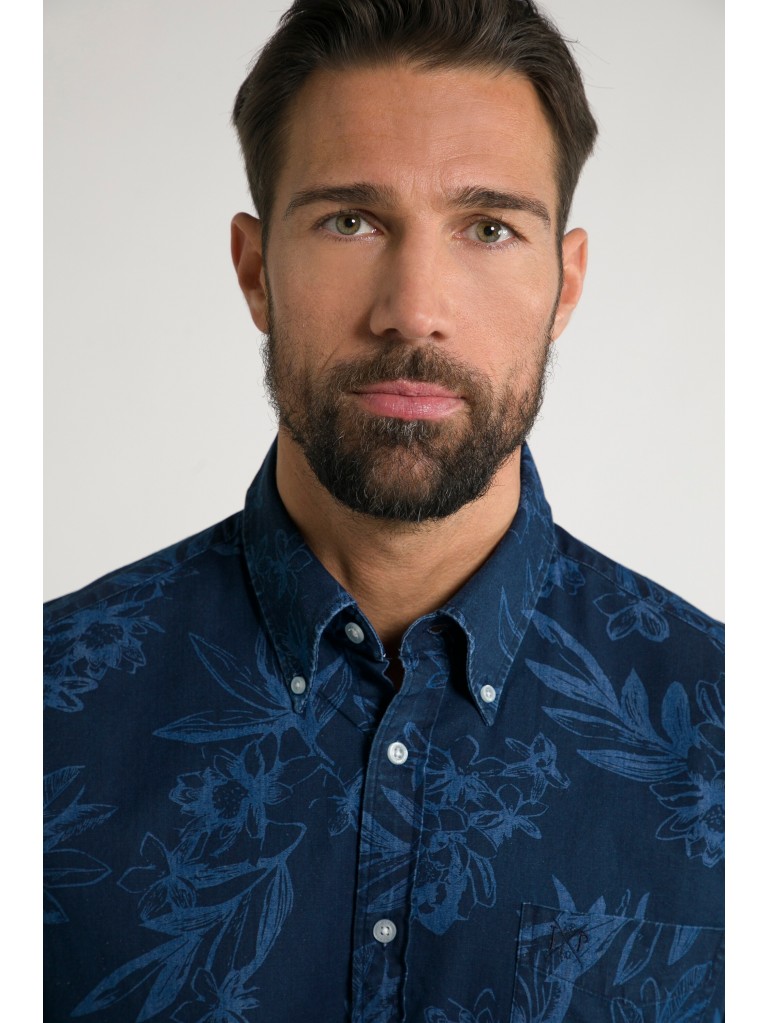 Πουκάμισο με φλοράλ print και κοντά μανίκια, JP 1880