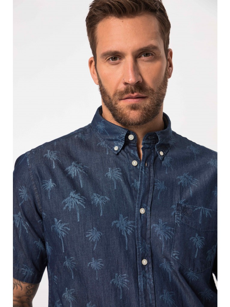 Πουκάμισο κοντομάνικο, Modern Fit, με allover print, JP1880