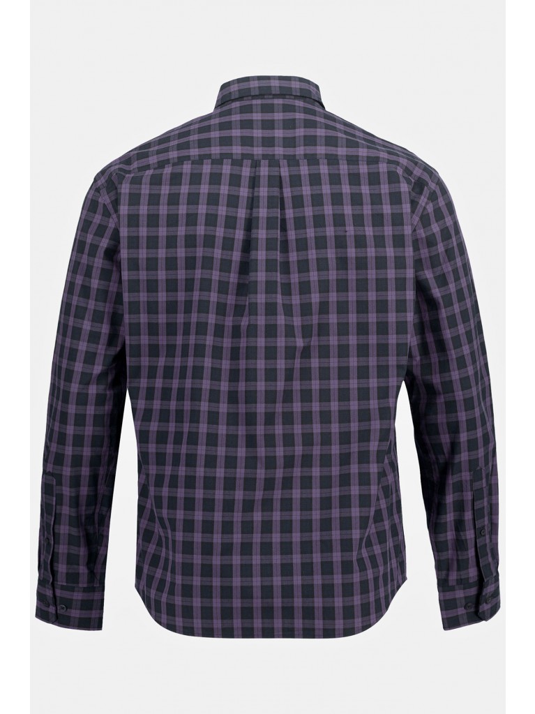 Καρό πουκάμισο JP1880, με μακριά μανίκια και γιακά με κουμπιά, Modern Fit