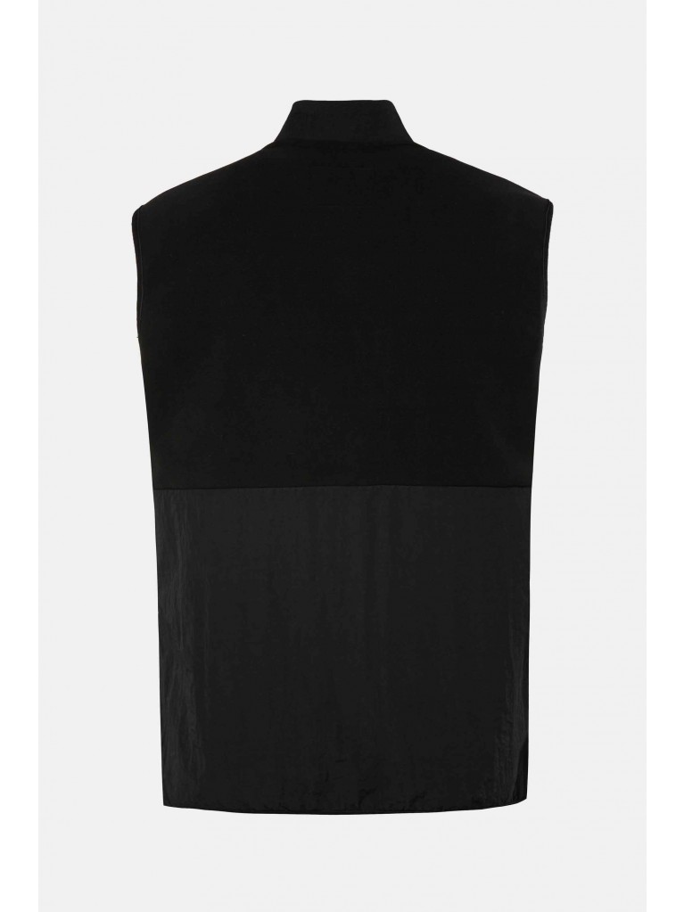 Γιλέκο με συνδυασμό υφασμάτων και κολλεγιακό γιακά, JP1880