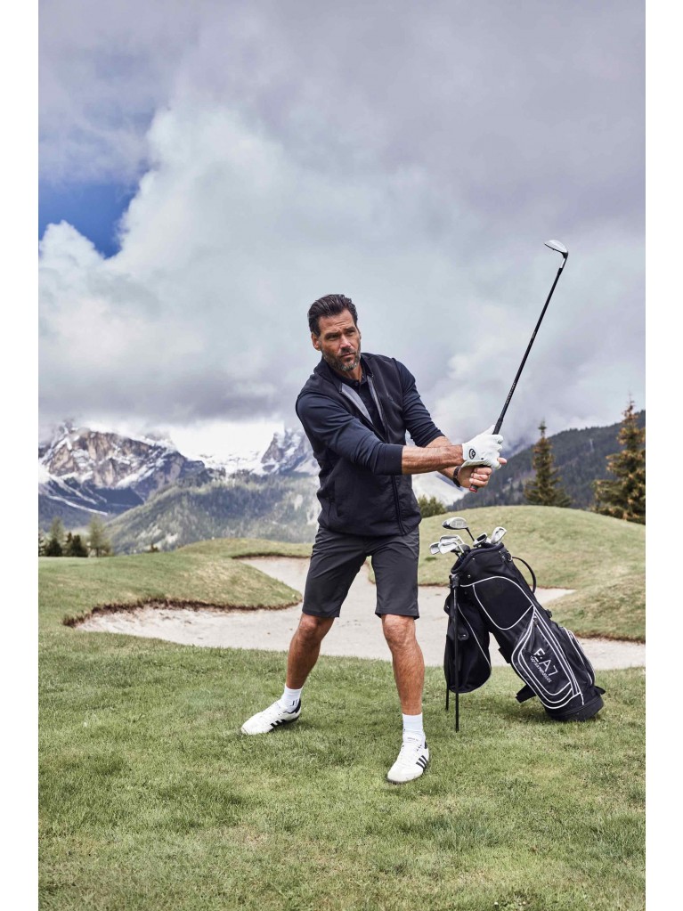 Γιλέκο με συνδυασμό υφασμάτων και κολλεγιακό γιακά, JP1880