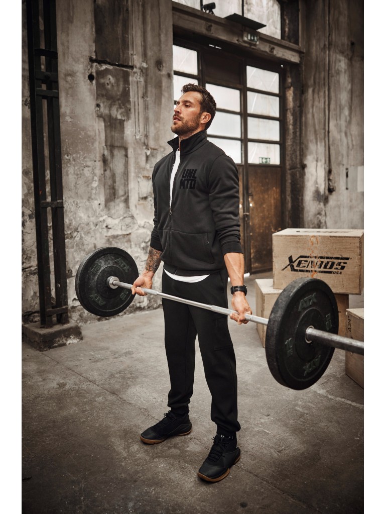 Ζακέτα, με στάμπα στο στήθος και μακριά μανίκια