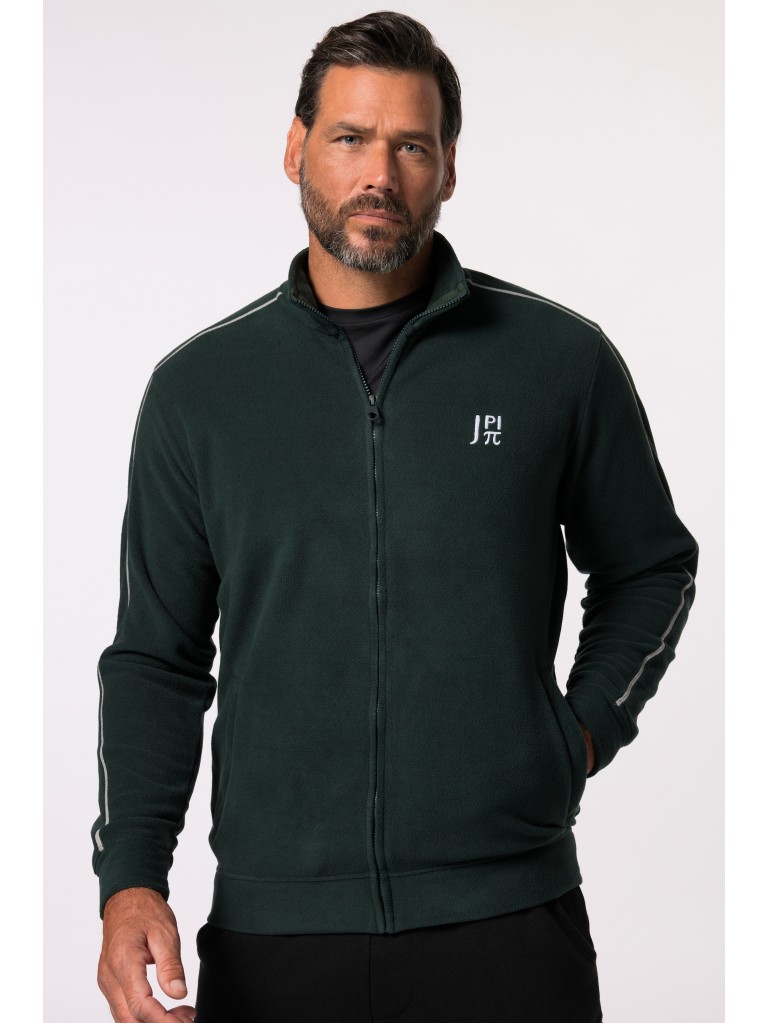 Ζακέτα, fleece, με κέντημα στο στήθος