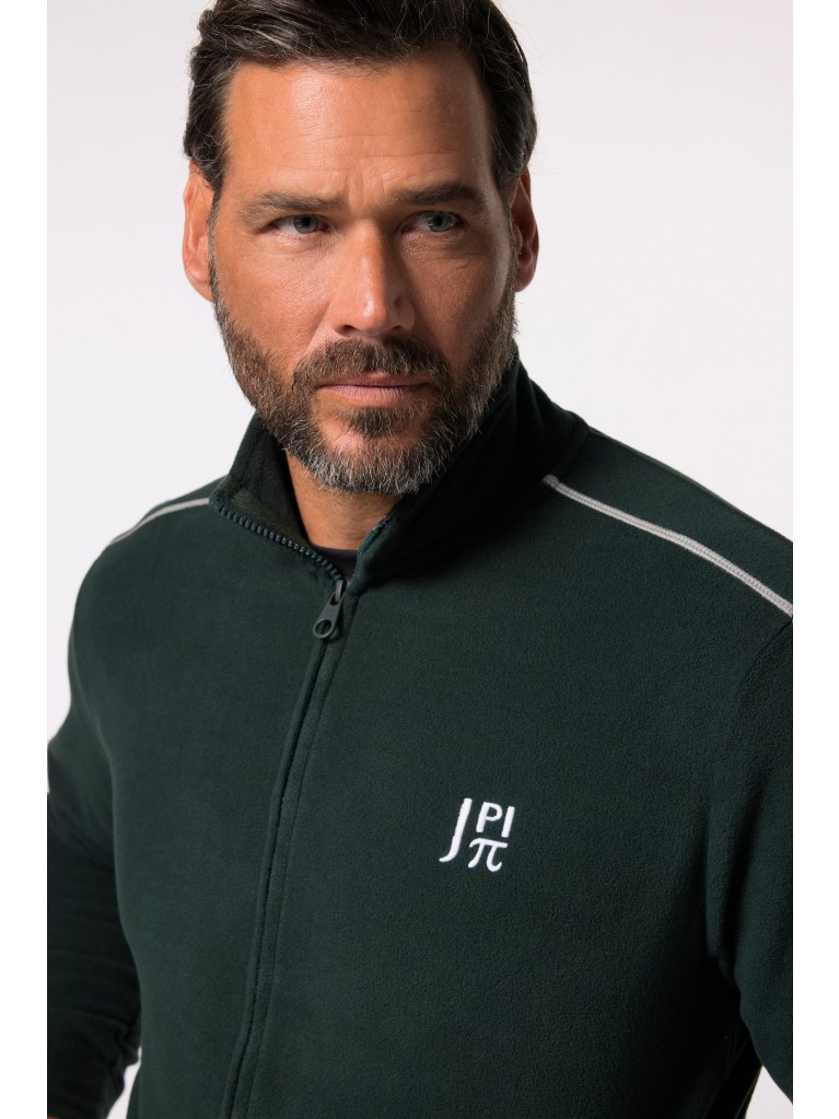 Ζακέτα, fleece, με κέντημα στο στήθος