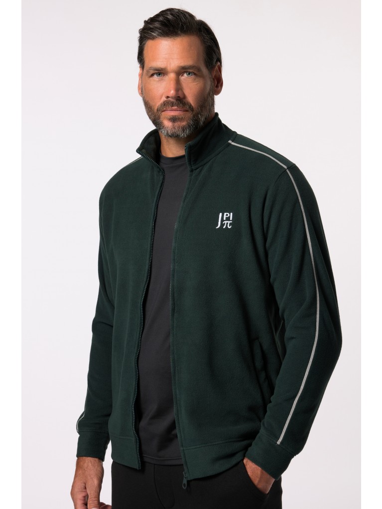 Ζακέτα, fleece, με κέντημα στο στήθος