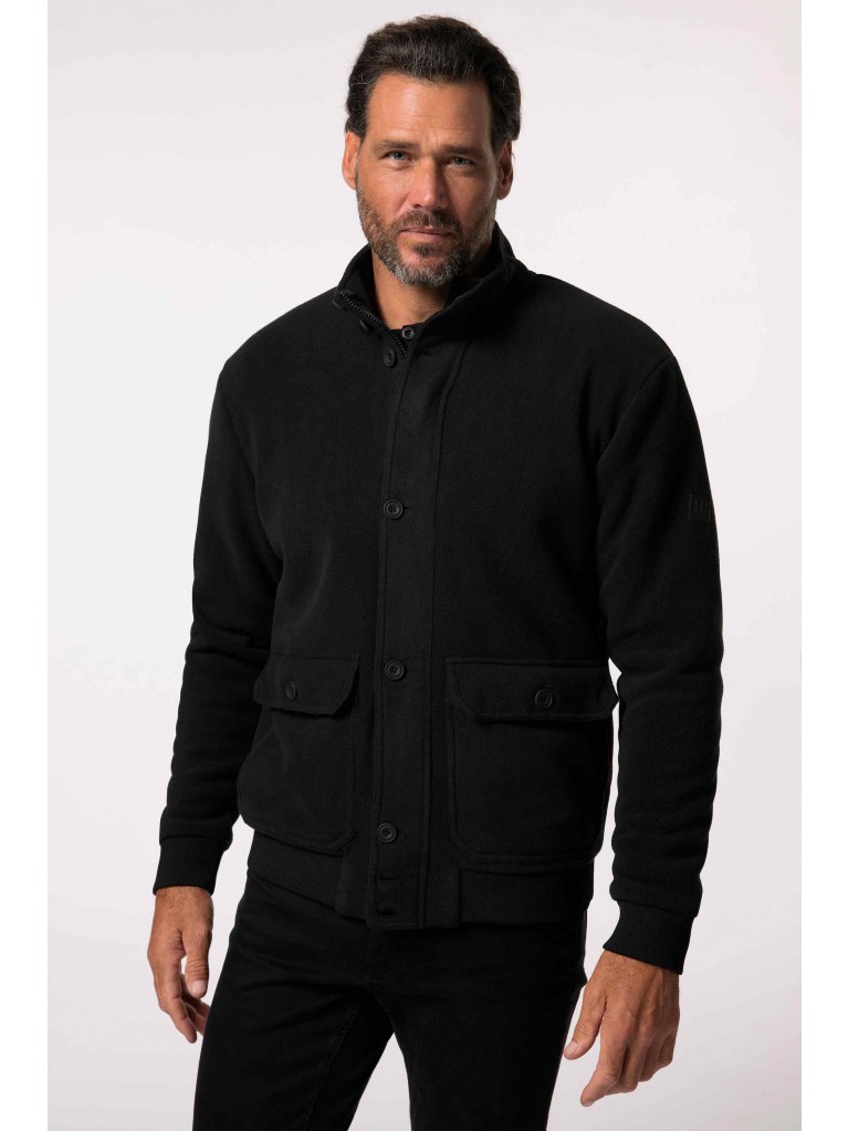 Ζακέτα Fleece με όρθιο γιακά και διπλές τσέπες, JP1880