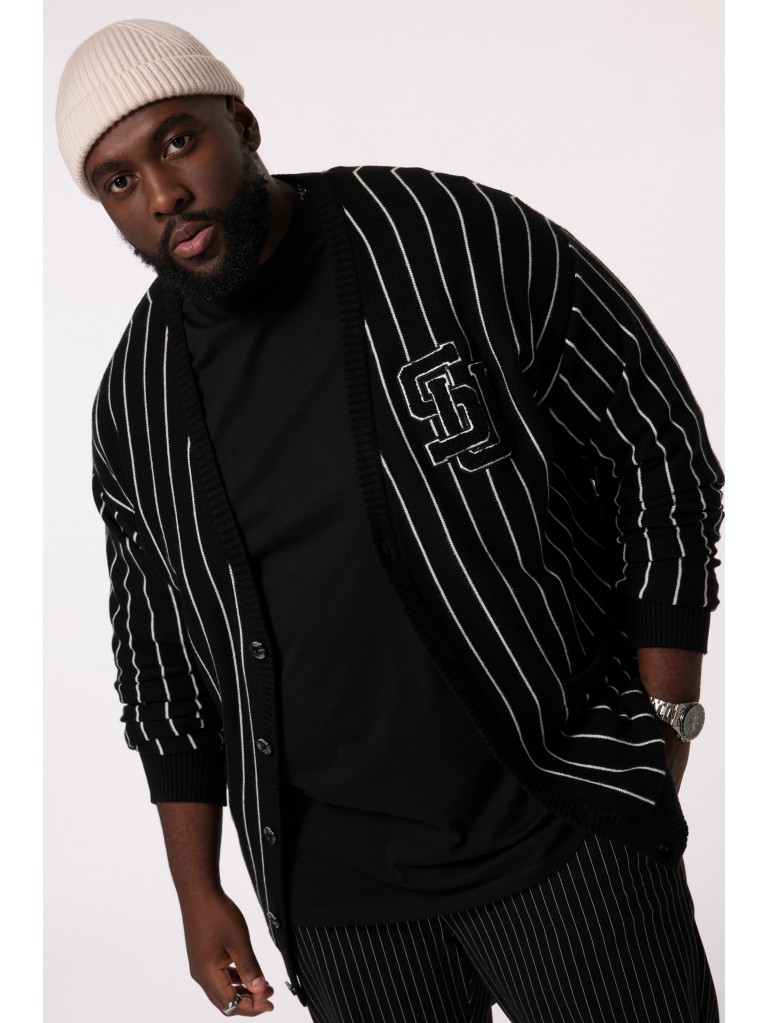 Ζακέτα ριγέ με λαιμόκοψη V