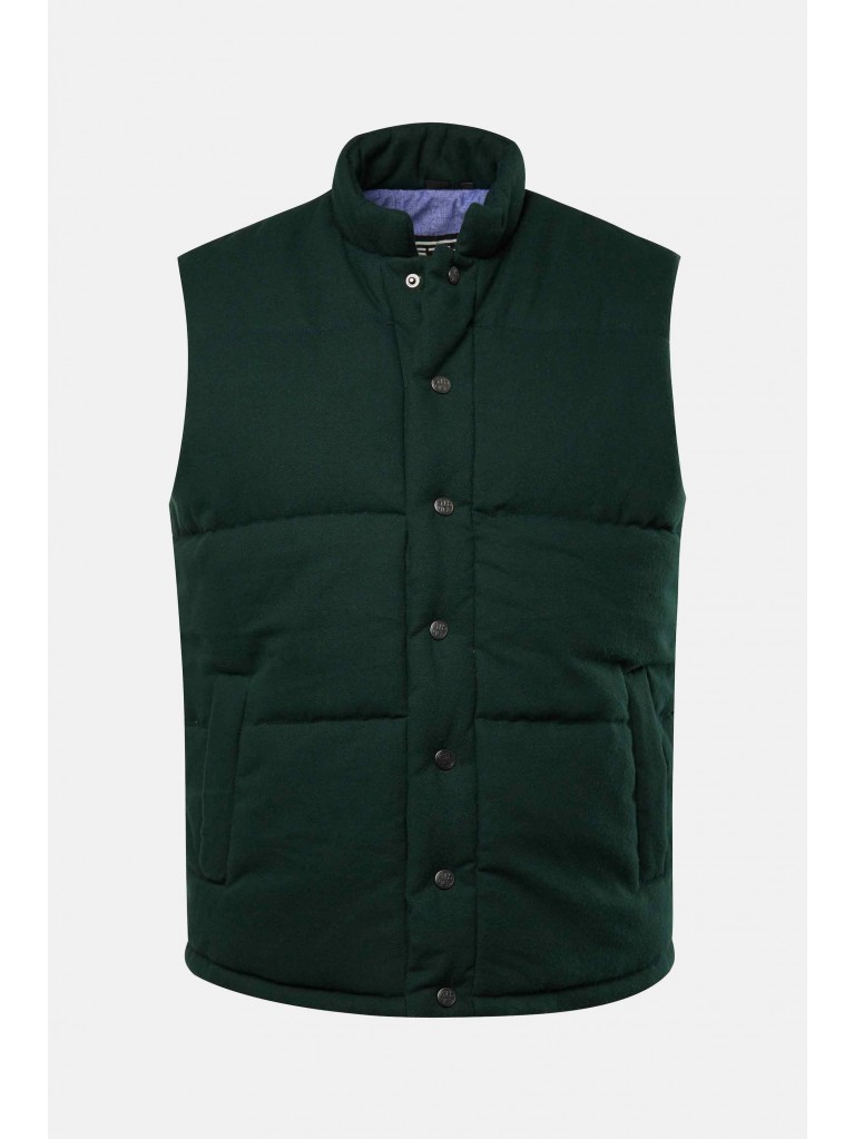 Γιλέκο υφασμάτινο με ζεστή επένδυση και όρθιο γιακά, JP1880