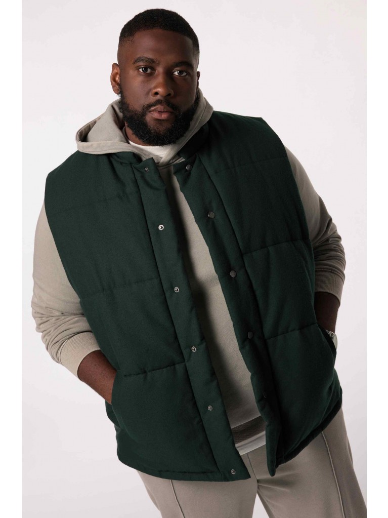 Γιλέκο υφασμάτινο με ζεστή επένδυση και όρθιο γιακά, JP1880