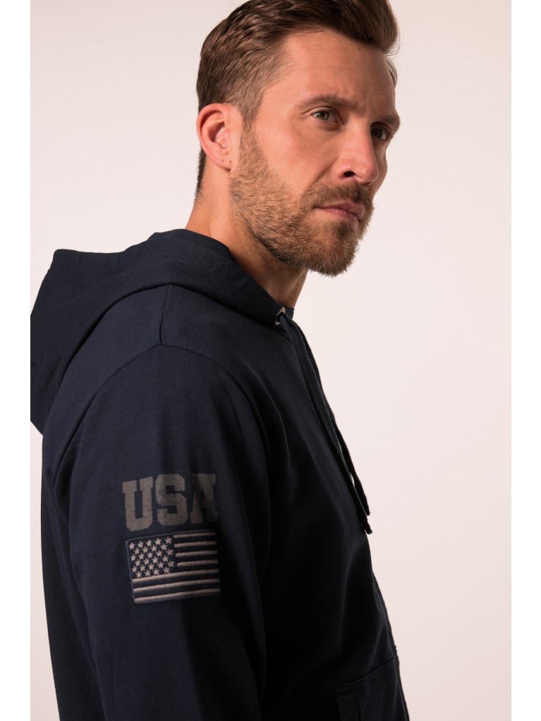 Ζακέτα με άνετη εφαρμογή και κουκούλα, JAY-PI