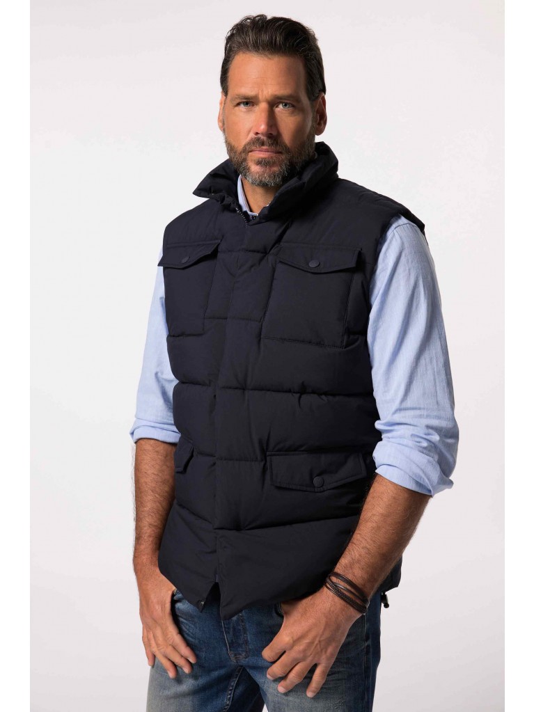 Αμάνικο μπουφάν καπιτονέ με τσέπες