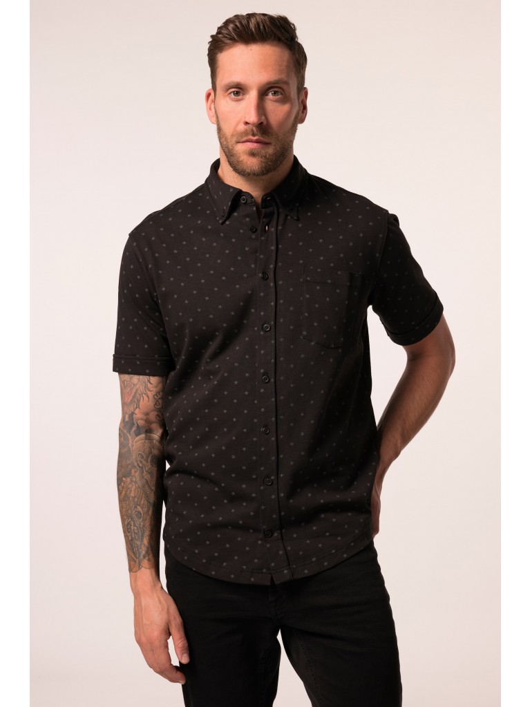 Πουκάμισο με minimal print και κοντά μανίκια, JP 1880