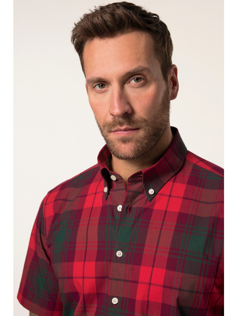 Πουκάμισο καρό, κοντομάνικο JP, Modern Fit