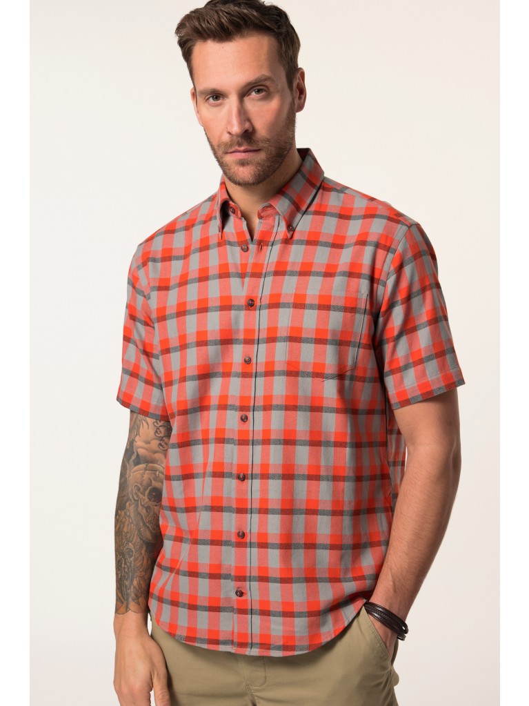 Πουκάμισο, καρό, με τσέπη και κοντά μανίκια, JP 1880