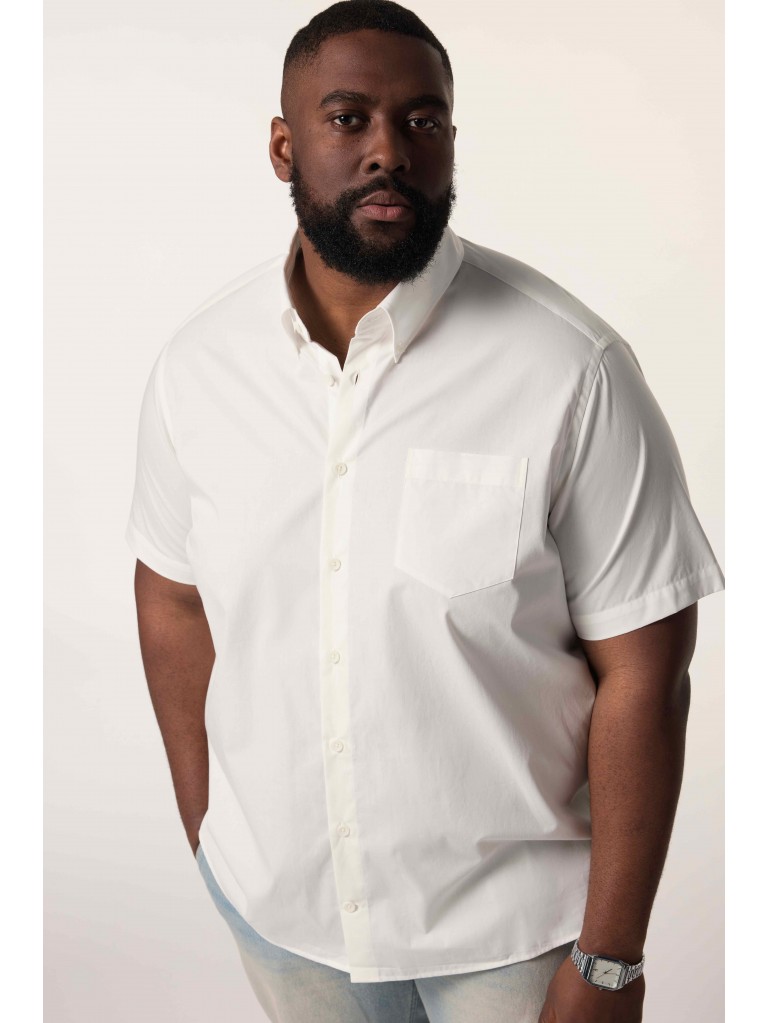 Πουκάμισο STHUGE κοντομάνικο, γιακάς με κουμπιά