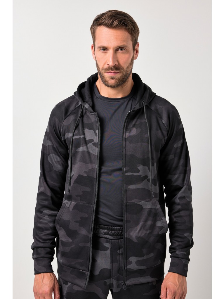 Ζακέτα με camouflage print και κουκούλα, JAY-PI