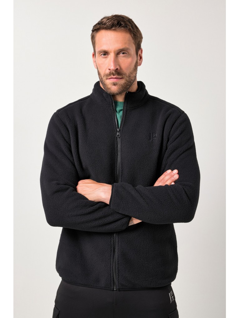 Ζακέτα fleece με κέντημα στο στήθος, JAY-PI