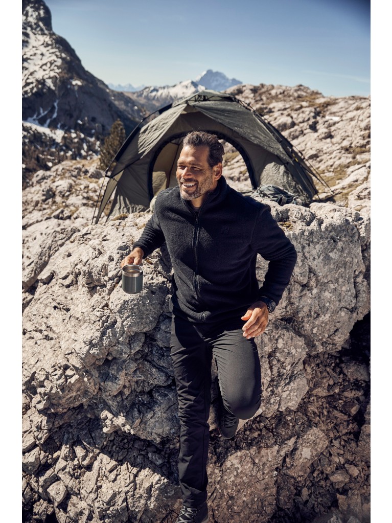 Ζακέτα fleece με κέντημα στο στήθος, JAY-PI