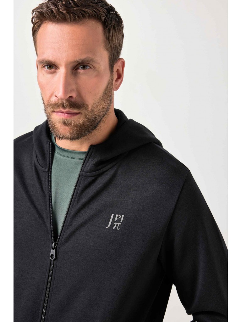 Ζακέτα με κουκούλα και τύπωμα στο στήθος, JAY-PI