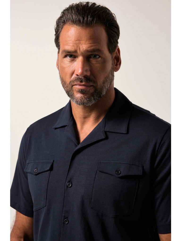 Πουκάμισο με τσέπες στο στήθος και κοντά μανίκια, JP1880