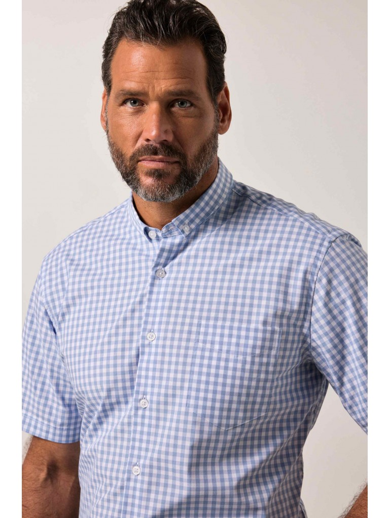 Πουκάμισο καρό με ελαφρώς στενή εφαρμογή, JP1880