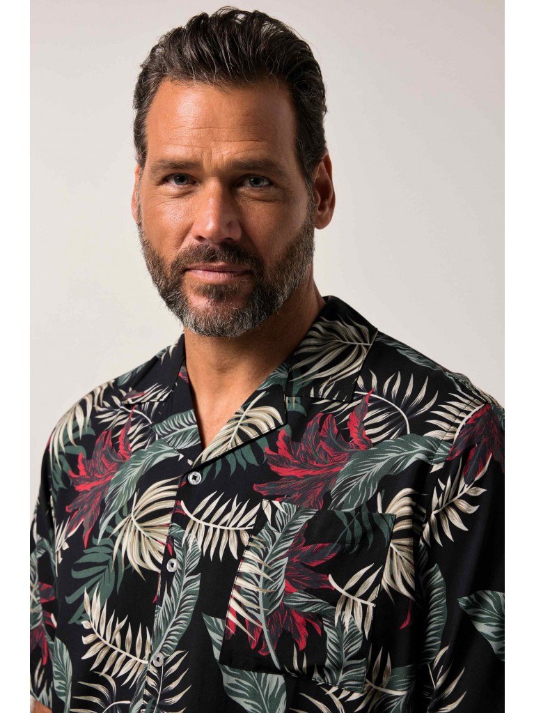 Πουκάμισο σε boxy εφαρμογή με φλοράλ μοτίβο, JP1880