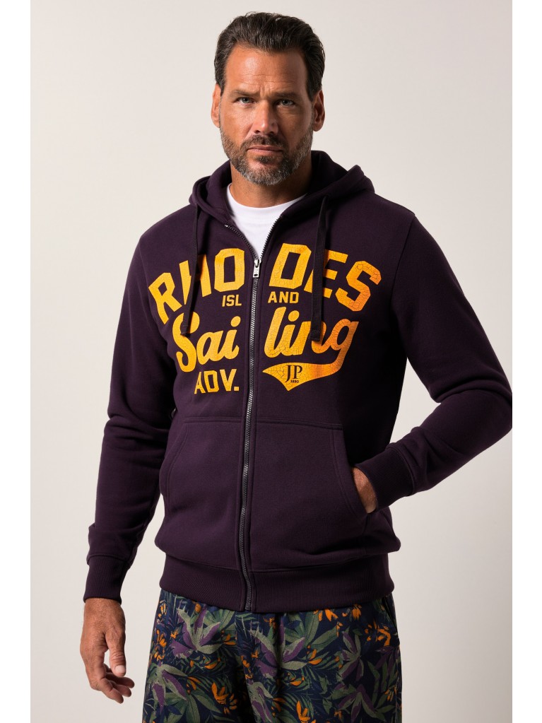 Ζακέτα με τύπωμα RHODES Sailing και τσέπες, JP1880