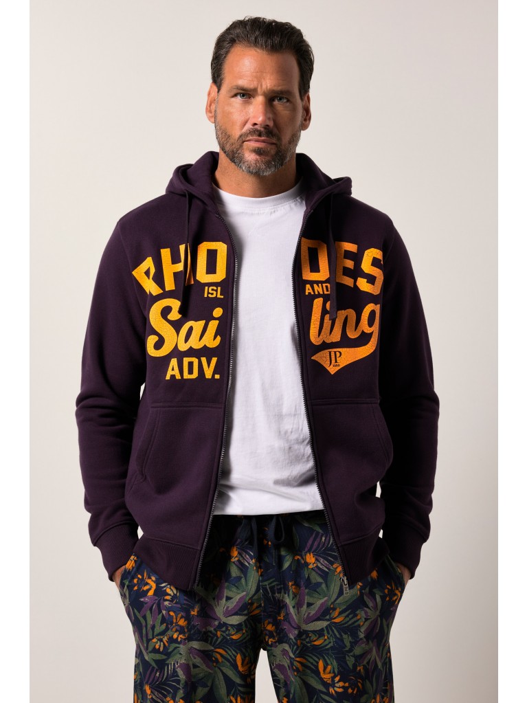 Ζακέτα με τύπωμα RHODES Sailing και τσέπες, JP1880